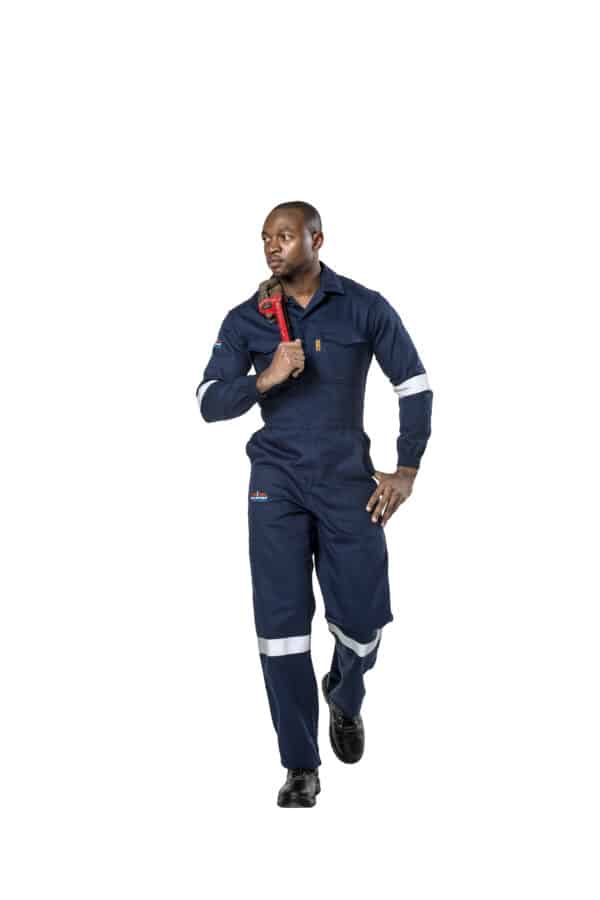 OVERALL D59 NAVY BLUE F&L RETARDANT ONE PIECE WITH REFLECTIVE