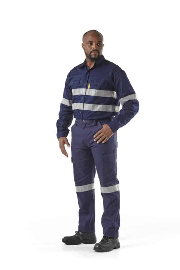 CONTI JACKET D59 BLUE F&L RETARDANT WITH REFLECTIVE